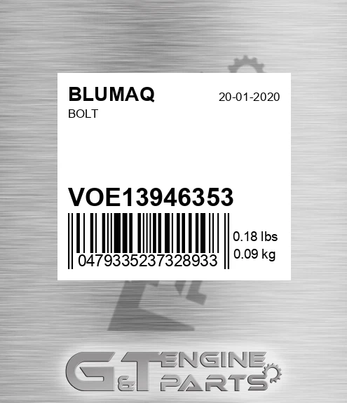 VOE13946353 Bolt