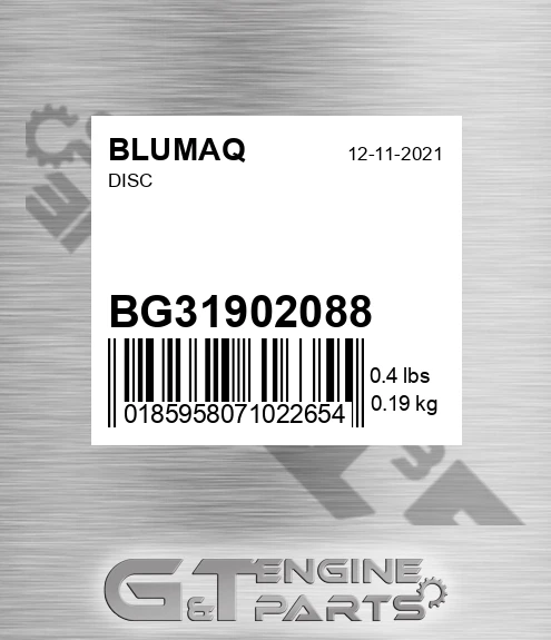 BG31902088 Disc for BLUMAQ
