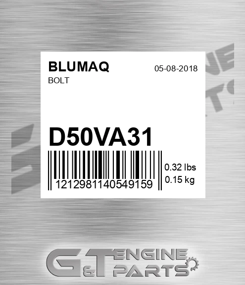 D50VA31 Bolt