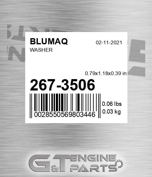 267-3506 Washer for BLUMAQ