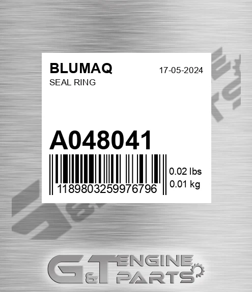 A048041 Seal Ring