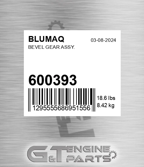 600393 Bevel Gear Assy. for BLUMAQ