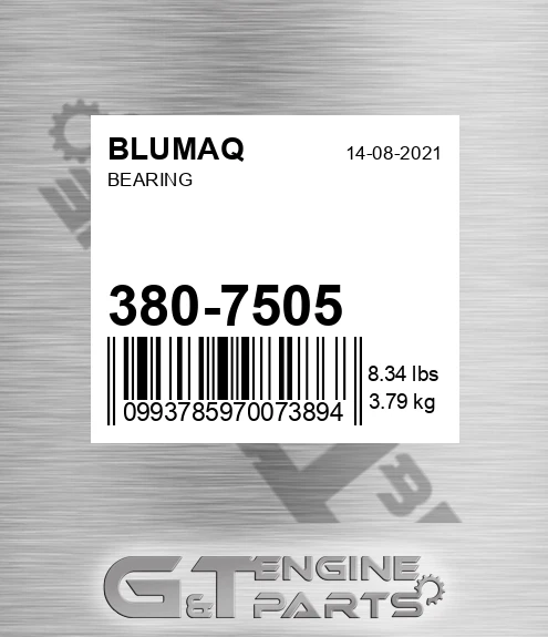 380-7505 Bearing for BLUMAQ