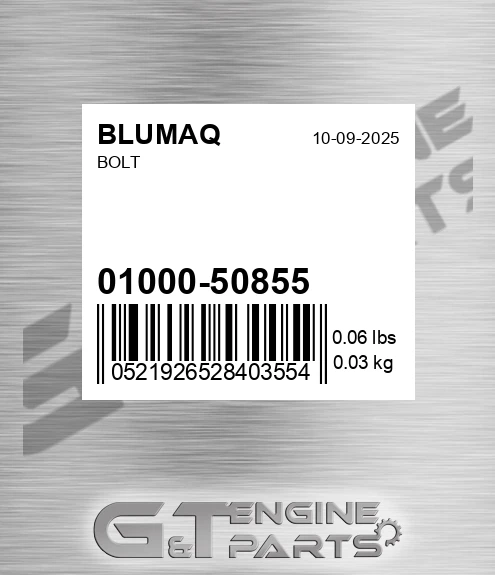 01000-50855 Bolt for BLUMAQ