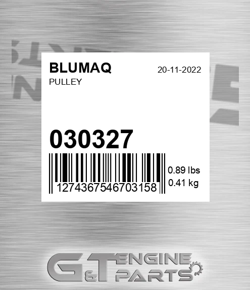 030.327 Pulley for BLUMAQ