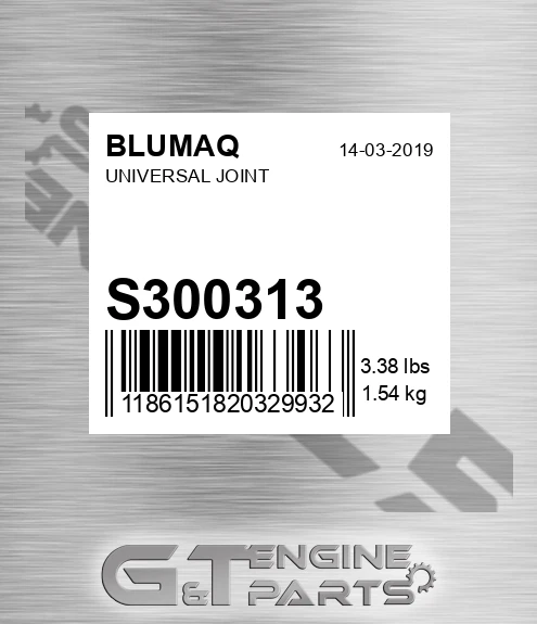 S300313 BLUMAQ Universal Joint
