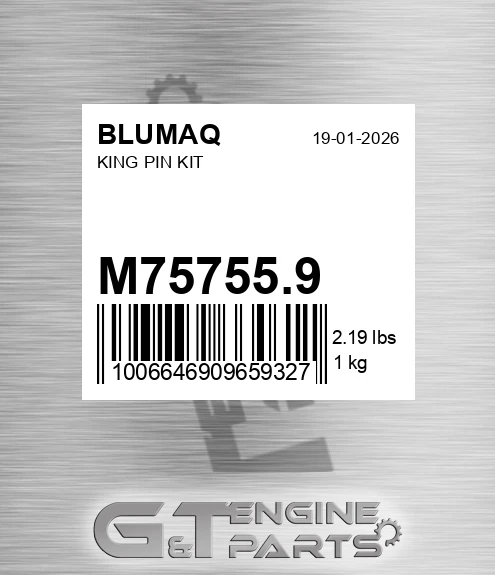 M75755.9 King Pin Kit