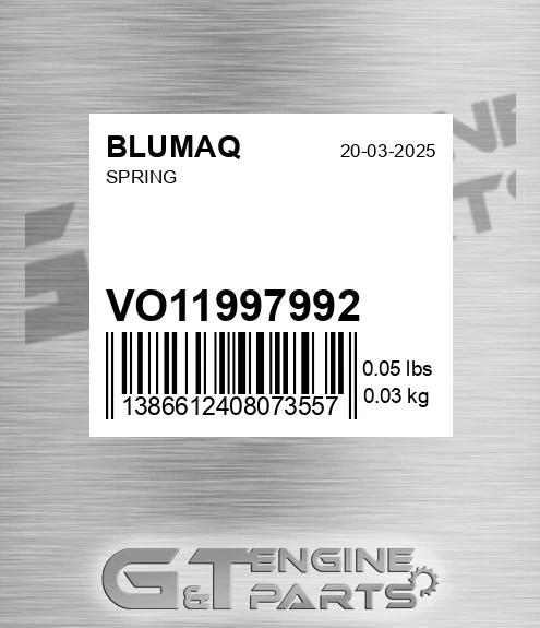 VO11997992 Spring for BLUMAQ