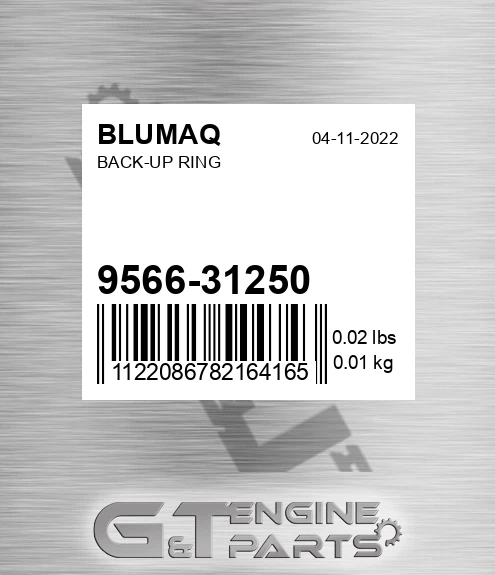 9566-31250 Back-up Ring for BLUMAQ