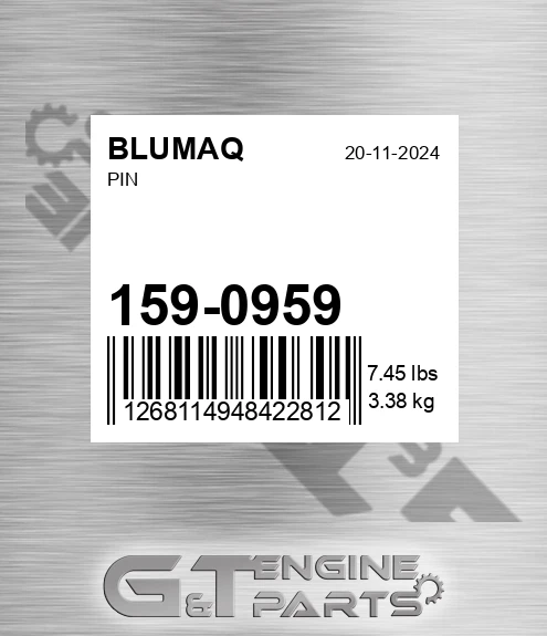 159-0959 BLUMAQ Pin