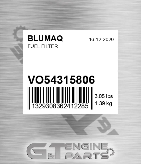 VO54315806 Fuel Filter for BLUMAQ