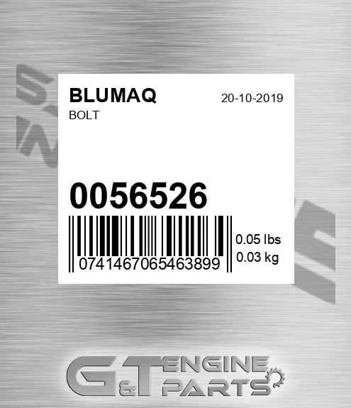 0056526 Bolt for BLUMAQ