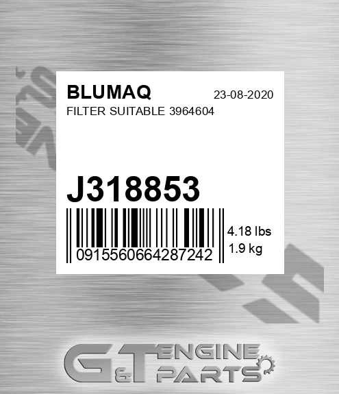 J318853 BLUMAQ Filter Suitable 3964604