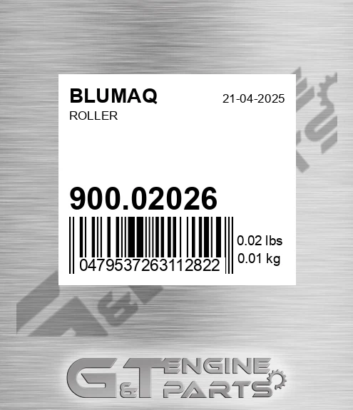 900.02026 Roller for BLUMAQ