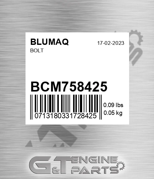 BCM75842.5 Bolt for BLUMAQ
