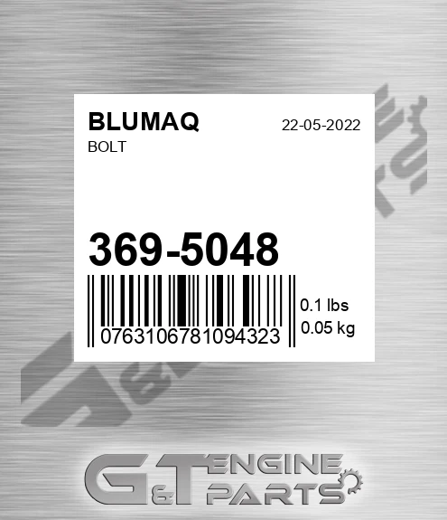 369-5048 Bolt for BLUMAQ
