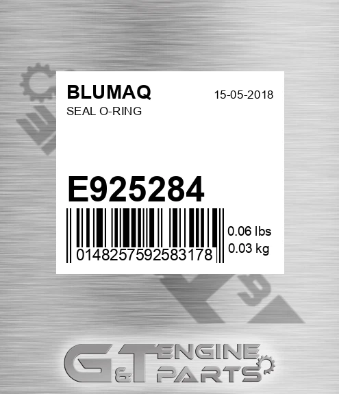 E925284 Seal O-ring for BLUMAQ