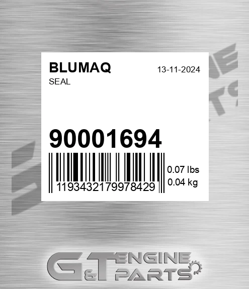 900.01694 Seal for BLUMAQ