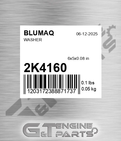 2K-4160 Washer for BLUMAQ