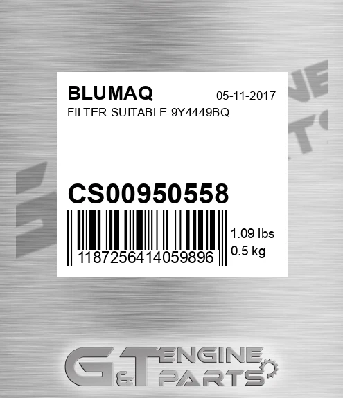 CS00950558 Filter Suitable 9y4449bq