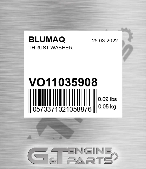 VO11035908 Thrust Washer for BLUMAQ