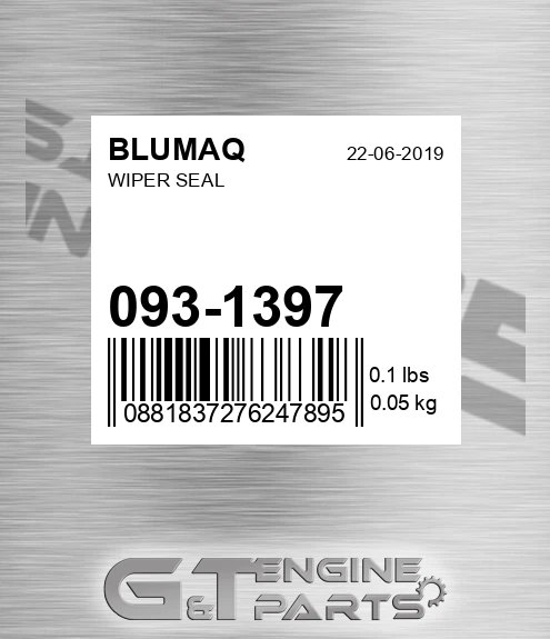 093-1397 Wiper Seal for BLUMAQ