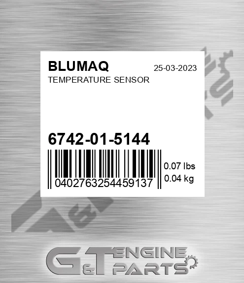 6742-01-5144 Temperature Sensor for BLUMAQ