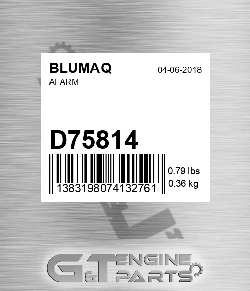 D75814 Alarm