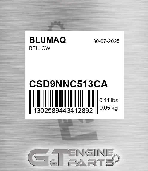 CSD9NNC513CA Bellow for BLUMAQ