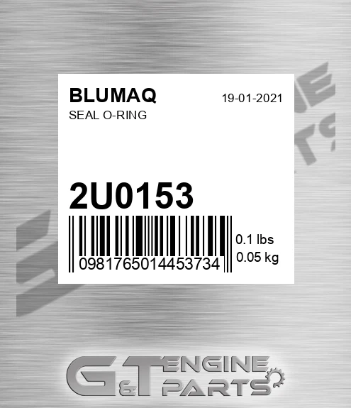 2U-0153 Seal O-ring