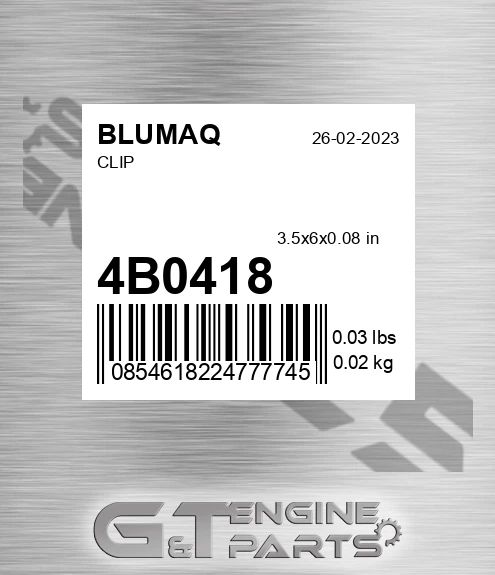 4B-0418 Clip for BLUMAQ