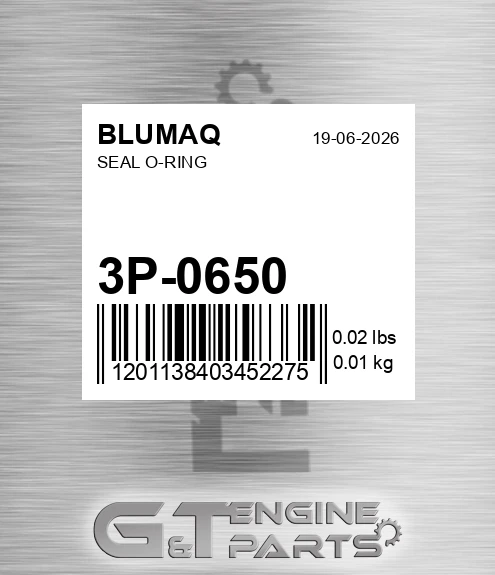 3P-0650 Seal O-ring for BLUMAQ
