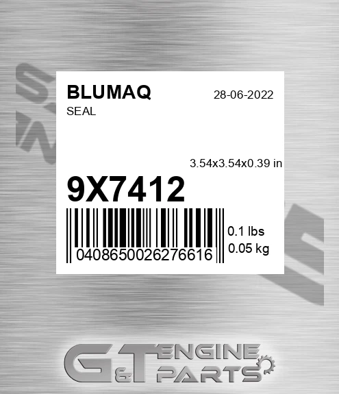 9X-7412 Seal for BLUMAQ