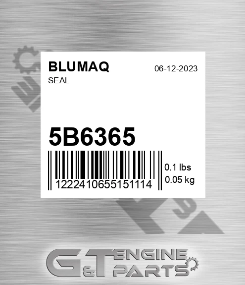 5B-6365 Seal for BLUMAQ