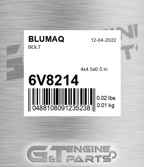6V-8214 Bolt for BLUMAQ