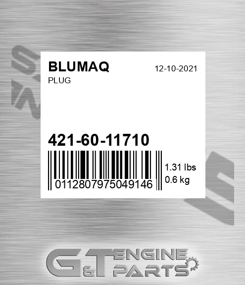 421-60-11710 Plug for BLUMAQ