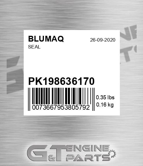 PK198636170 Seal for BLUMAQ