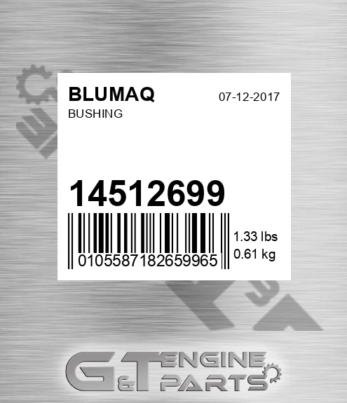 14512699 Bushing for BLUMAQ