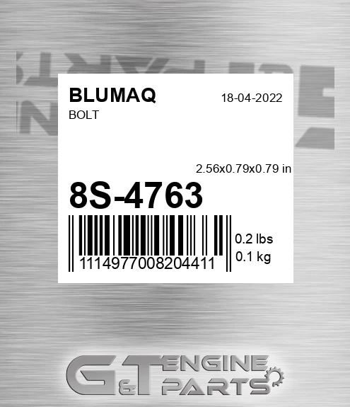 8S-4763 Bolt for BLUMAQ