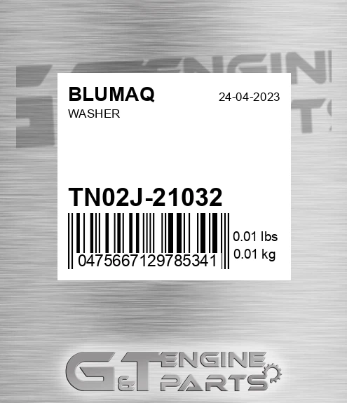 TN02J-21032 Washer for BLUMAQ