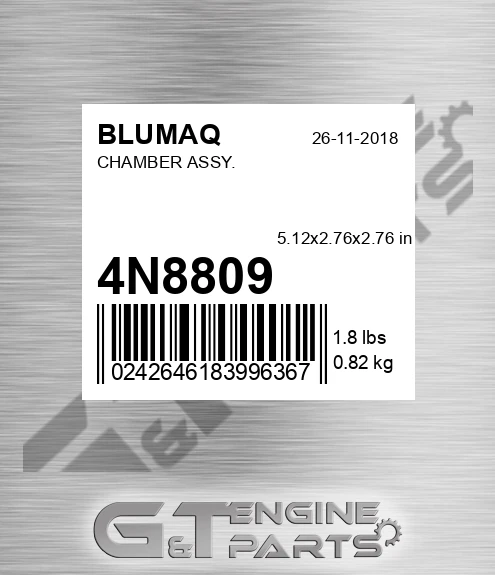 4N-8809 Chamber Assy. for BLUMAQ