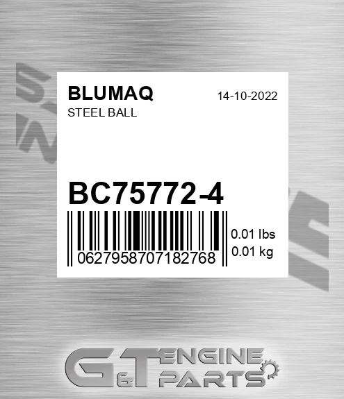 BC75772-4 Steel Ball for BLUMAQ