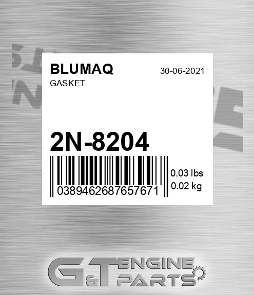 2N-8204 Gasket for BLUMAQ