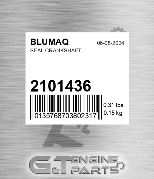 2101436 BLUMAQ Seal Crankshaft