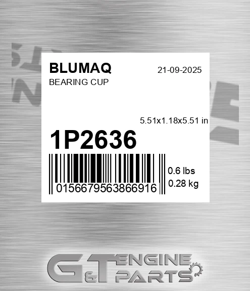 1P-2636 Bearing Cup for BLUMAQ