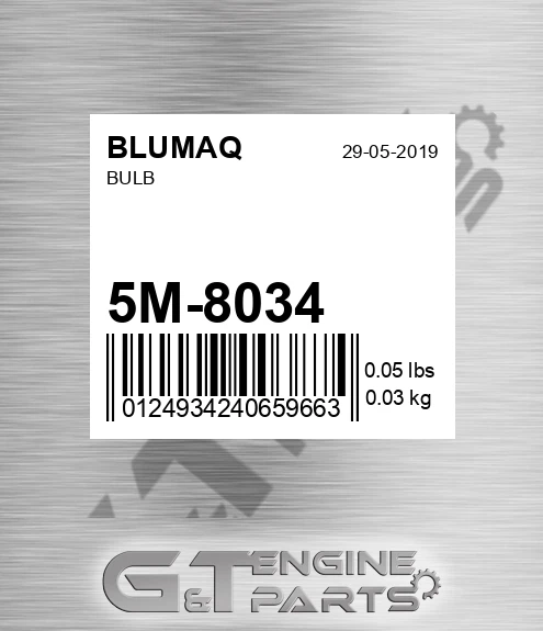 5M-8034 Bulb for BLUMAQ