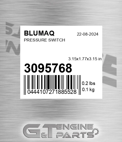 309-5768 Pressure Switch for BLUMAQ
