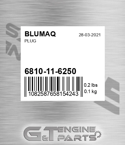 6810-11-6250 Plug for BLUMAQ