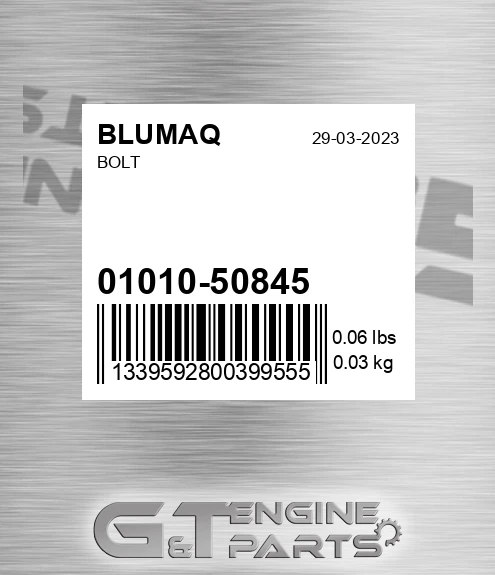 01010-50845 Bolt for BLUMAQ