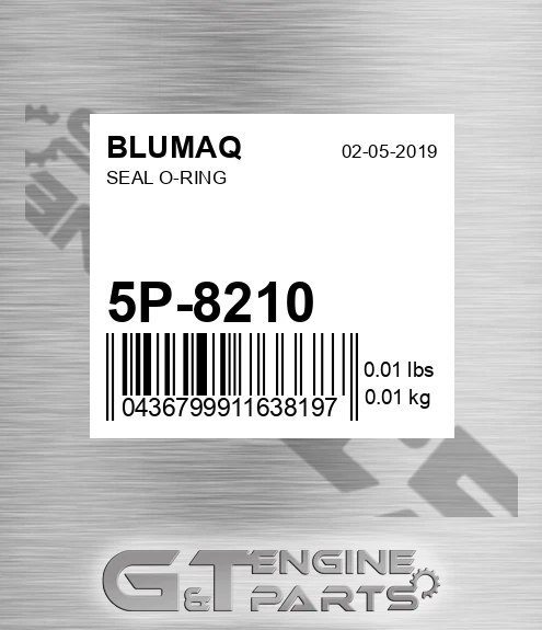 5P-8210 Seal O-ring for BLUMAQ
